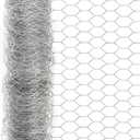 Garden Poultry Chicken Wire Netting - 48 ''  100 ' Garden Fence Animal Barrier, Chicken Wire for Crafts, 1 inch Mesh Poultry Netting Fence, Pet/Rabbit/Chicken Wire Fencing