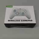 ECHTPower Wireless PC Gaming Controller - Hall Effect Joystick, 2.4G & Wired 1000Hz Polling Rate, 800mAh Battery, Adjustable Turbo/ Vibration - for PC/ Switch/ iOS/ Android-off White