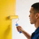 Amazon Basics Microfiber Paint Roller Covers, for Smooth Finish, 9" x 3/8", 6-Pack