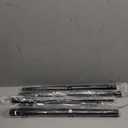 ALLZONE Heavy Duty Tension Shower Curtain Rod 42-83 Inches for Bathroom, Window, Non-Slip, Adjustable with Strong Spring Pole for Closet, Doorway, No Rust, No Drilling, Black