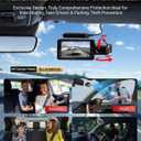 2.5K+1080P Dual Dash Cam Front and Inside, WiFi & GPS Dash Camera for Cars with 32G Card, IR Night Vision, 3" IPS Screen, Inside Car Camera for Taxi Driver, Support 256GB Max, App Control