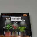 Aokrean Plant Grow Light, 48 LEDs Full Spectrum Grow Lights for Indoor Plants, Height Adjustable Small Halo Grow Light with Base, 3 Optional Spectrums, Auto Timer 3/9/12Hrs, 10 Brightness, 3 Pack (3.4in-Black)