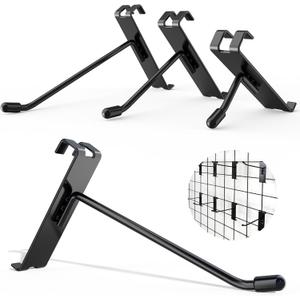 50pcs Gridwall Hooks 2inch Anti-Scratch 15Tilt Angle with Black High Grade Surface Coating Grid Wall Hooks for Grid Wall Panel Gridwall Hooks & Hangers