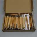 Yeaqee 50 Sets Greenery Baby Shower Pen Gifts for Guest Greenery Woodland Baby Shower Favors Retractable Pens Bamboo Pens Gender Reveal Greeting Cards Souvenirs Prizes