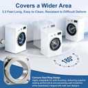 Magnetic Dryer Vent Coupling DV180, Dryer Vent Connector Airtight Seal Kit Easy to Clean Quick Connector Including a 3.3ft 4" Duct and two Clamps