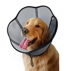 MIDOG Adjustable PVC Resin Elizabethan Collar for Dogs & Cats, Gray, Extra Large