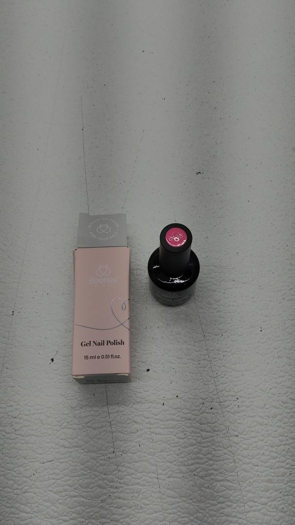 Beetles Pink Gel Nail Polish, Barely Pink Gel Polish Soak Off LED Nail UV LED Lamp Pastel Nail Art Manicure Salon DIY Home 0.51Oz Gift for Women C438