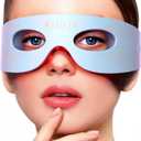 Red Light Therapy for Eyes, 3 Modes Under-Eye Red Light Eye Mask, Eye Massager for Fine Lines Eye Bags and Dark Circles for Men Women(Blue)