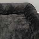 Bedsure Orthopedic Dog Bed for Large Dogs - Big Washable Dog Sofa Beds Large, Supportive Foam Pet Couch Bed with Removable Washable Cover, Waterproof Lining and Nonskid Bottom, Black (35.0"L x 25.0"W x 6.5"Th)
