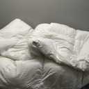 Bluestone Comforter, Down Alternative Queen Size, All Season Queen Bed Comforter Blanket, White