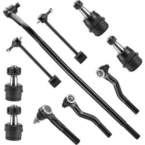 Front & Rear End Link Kit for Jeep Wrangler 2007-2017, Wrangler JK 2018, Driver & Passenger, Stabilizer/Sway Bar + Upper & Lower Ball Joint, Suspension DS300005 ES3624 ES800594 ES800593