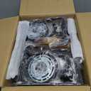 2 Pack 1-Light Black Pendant Lights for Kitchen Island, Farmhouse Metal Pendant Light Iron Cage Hanging Light Fixtures with Clear Glass Shade for Dining Room, Entryway, Hallway, Foyer