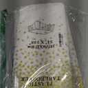 8 Pack White and Gold Polka Dot Disposable Plastic Tablecloths 54x108 Inch Rectangle for 6 Foot Tables, Waterproof Party Table Covers for Wedding Birthday