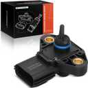 A-Premium Fuel Injection Manifold Pressure Sensor [4 Pins] Compatible with Ford, Lincoln, Mazda, Mercury - For F-150, E-250, Explorer, Escape, Fusion, Focus, Navigator - 4.6L 5.4L 6.8L
