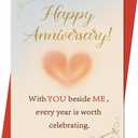 Anniversary Card | Happy Anniversary Decorations Gifts for Husband Wife Couple Women Men Him Her
