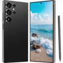 I25 Ultra Unlocked Cell Phone, Built in Pen,6.99" HD Screen 8+256GB Unlocked Phones,6800mAh Long Battery Life Smartphone,5G/Dual SIM/Fingerprint Unlock/Face ID (Black)