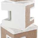TRIXIE Lilo Cat Condo | 3-Story Condo Tower | Scratching Surface | Removable Cushions | Brown