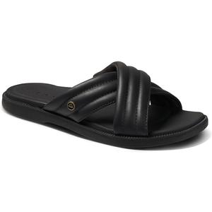 REEF Lofty Lux X Sandals for Women, Black, Size 5
