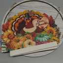 13PCS Interchangeable Seasonal Welcome Sign for Front Door, 12 Inch Rustic Round Wood Door Decorations Hanging Outdoor, Farmhouse Home Wall Porch Signs for Spring Summer Fall Christmas All Seasons