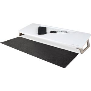 Quartet Dry Erase White Board, Magnetic Desktop Computer Pad for Notetaking, 21" x 7-3/4 Whiteboard, 1 Dry Erase Marker and Keyboard Pad, White Surface (Q090F01-R)