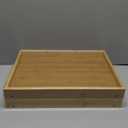 2 Pack Bamboo Bed Tray Table with Folding Legs,Breakfast Trays,Serving Tray for Food and Snack,Laptop Trays for Working(Natural)