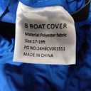 Boat Cover 17-19 ft, Upgraded 1800D Boat Cover, 6000Pa Waterproof Heavy Duty Boat Covers with Motor Cover Fits BassBoat, V-Hull Tri-Hull Boat, Runabout Bowrider, 17' 18' 19', Blue