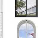 Sliding Door Security Bar for Sliding Glass Door 17-50 inch Adjustable Window Security Bar Heavy Duty Patio Door Security Bar Child Proof Anti Lift Door Jammer with Rubber Tips Home Apartment Hotel