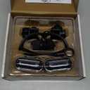 LED Head Mount Magnifier 10X 15X 20X 25X Hands-Free Magnifying Glass Headband Magnifier Visor with Light for Close Work,Jewelry,Craft,Watch,Hobby,Not for Reading