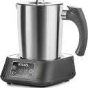 KHAVA 5-in-1 Electric Milk Frother and Steamer, Hot Cold Foam Maker & Milk Heater, Automatic Milk Warmer for Coffee, Latte, Hot Chocolate, 17oz Stainless Steel Pitcher Detachable for Dishwasher Safe