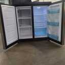 Avanti Mini Fridge Compact Side-by-Side Refrigerator with Freezer for Home Office or Dorm, Features Dual Doors Adjustable Glass Shelves and Adjustable Temperature Control, 5.5-Cu.Ft, Stainless Steel