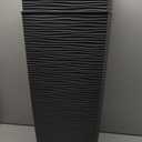 Mueller Janska M-Resin Heavy Duty Tall Planter, Indoor/Outdoor Grande Plant, Tree, Flower Pot, 2-Piece Set, 24, Modern Design, Built-in Drainage, Dark Gray (24 x 11.5")