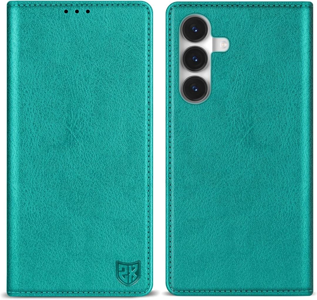 ZZXX for Samsung Galaxy S26 Plus Wallet Case with [RFID Blocking] Card Slot Stand Strong Magnetic PU Leather Flip Fold Protective Phone Case for Galaxy S26+ 5G Case Wallet(Lake Blue-6.7 inch)