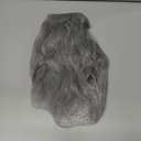 Yan Dream Men Long Curly Wizard Beard with Elastic Band Novelty Costume Facial Hair Cosplay Party Mustache (Grey)