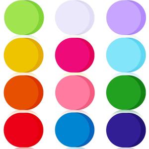 Kisston 360 Pcs Round Cutouts Paper 3.9 Inch Assorted Color Die Cuts for DIY Craft Projects School Classroom Bulletin Board Decor