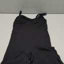 BRABIC Waist Trainer Bodysuit for Women Tummy Control Shapewear Round Neck Seamless Butt Lifter Full Body Shaper (XX-Large, Black Mid Thigh)