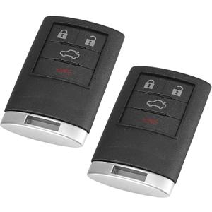 X AUTOHAUX 2pcs 315MHz OUC6000066 Replacement Keyless Entry Remote Car Key Fob for Cadillac STS 2008-2011 DTS 2008-2011 CTS 2008-2013 22889449 4 Key Button