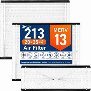 2Pack 213 Replacement Filter Compatible with AprilAire Size: 20x25x4 Whole House Air Purifiers