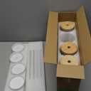 DWTS DANWEITESI Glass Cups with Lids and Straws,24 oz Smoothie Cup with Lid and Straw-Boba Mason Jar, Matcha Cup Wide Mouth Reusable Drinking Glasses, Iced Coffee Cups Glass, Vasos De Vidrio4 Pack