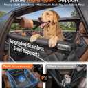 Doglike UNBREAK Hard Bottom Dog Car Seat for Back Seat [Military-Grade Protection], 450LB Ultra-Support Back Seat Extender for Dogs Carseat, Passenger Frinedly Waterproof Pet Carseat XL Size