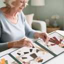 Creative Magnetic Puzzle Books for Adults Wooden Puzzle Games Ancient Dress Up Game Products for Elderly Hemiplegia,Travel Games Finger Exerciser for Seniors in Airplanes & Cars