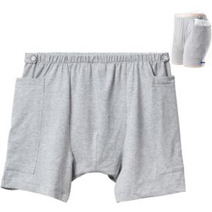 New Type of Urine Bag Pants for Elderly, Nephrostomy Bag Underwear for Abdominal Surgeries Patient (Large, Grey)