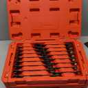 Premium 132-Piece Mechanics Tool Set, SAE/Metric 1/4" & 3/8" Drive Socket Set, Ratcheting Wrenches, Extensions & Adapters, Quick-Release Ratchet, Professional Auto Repair Tool Kit with Storage Case