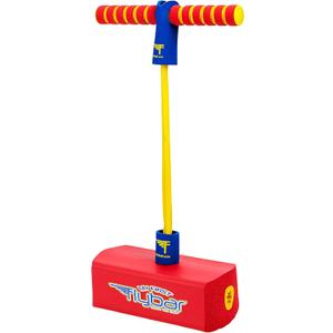 Flybar My First Foam Pogo Jumper for Kids Fun and Safe Pogo Stick for Toddlers, Durable Foam and Bungee Jumper for Ages 3 and up, Supports up to 250lbs (Red)