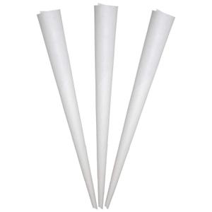 Concession Essentials Cotton Candy Cones- Pack of 100ct Cotton Candy Cones. White Paper Cones (White)