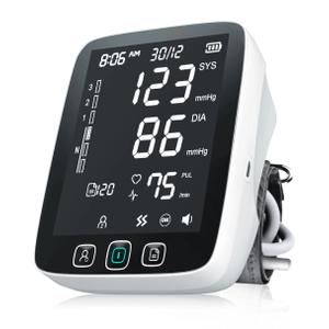 2024 SMART BLOOD PRESSURE MACHINE WITH LARGEST BACKLIT DISPLAY - AUTOMATIC UPPER ARM BLOOD PRESSURE MONITOR - ACCURATE ADJUSTABLE BLOOD PRESSURE CUFF - 200 SETS MEMORY, INCLUDES CASE & BATTERIES