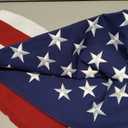 JRED 100% Cotton American Flags for Outside 3x5 FT US Flag Heavy Duty Outdoor Fade Resistant Embroidered Stars Sewn Stripes, Brass Grommets