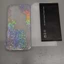 Toycamp for Samsung Galaxy S24 case Women - Cute Girly Girls Phone Cover for Samsung S24 Kawaii Aesthetic Pretty Unique Glitter Bling Sparkle Wave Design Funda para S 24, Clear Butterfly