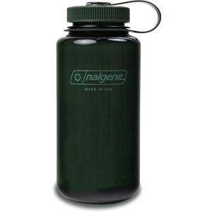 Nalgene Leak Proof Tritan BPA-Free Water Bottle - 32 oz Wide Mouth - Made in the USA for Outdoor Use & Daily Hydration (Jade)