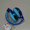 QearFun Kids Bluetooth Headphones, 60H Playtime, 74/85/94dB Safe Volume Limit, Metallic Gradient Wireless Headset with HD Mic, Fast Charging, Foldable, Wired 3.5mm Mode for School/Tablet/Travel