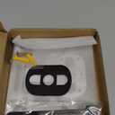 Adjustable Projector Stand with 1/4" Screw, Silver Ceiling Mount for Home Office Studio, Mini Projector Holder Bracket with Cable Ties